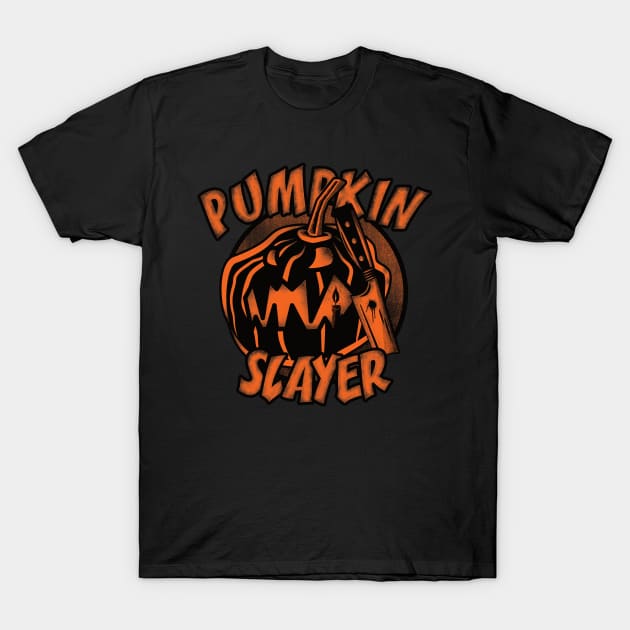 Halloween Pumpkin Slayer T-Shirt by dkdesigns27